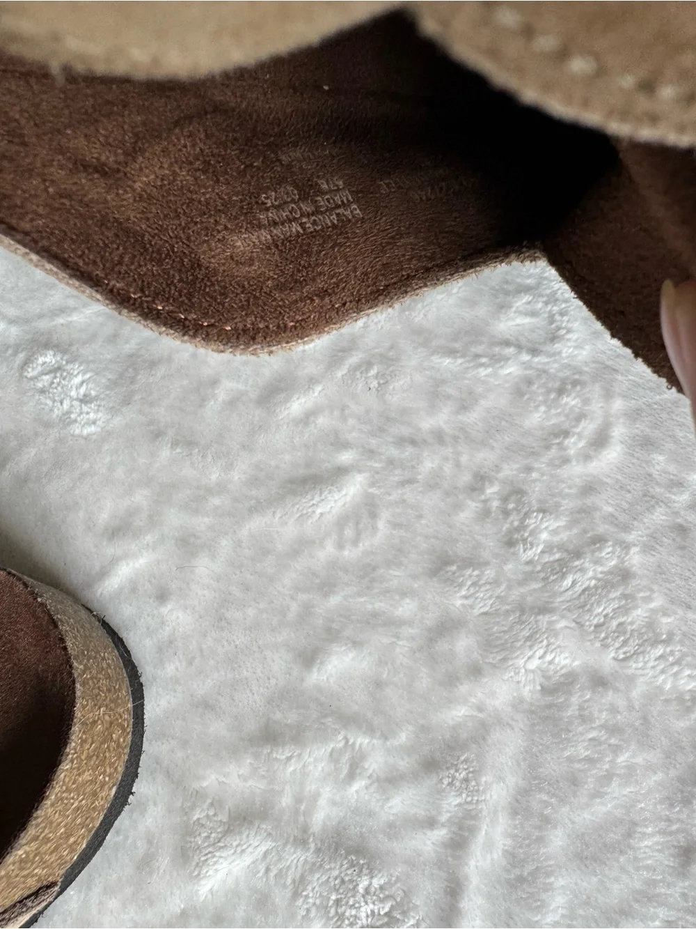Cliffs by WHITE MOUNTAIN Tan Suede Slide Sandals with Buckle